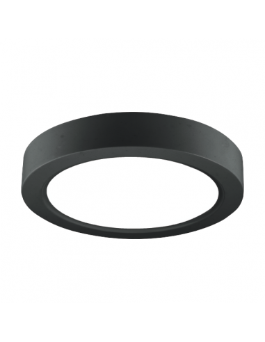 Interelec 404906 Plafon Led Negro...