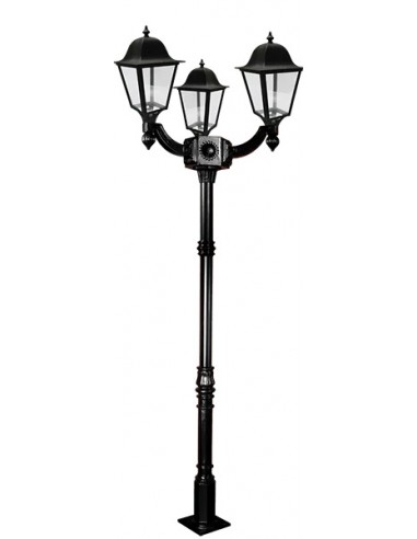 Bael Monaco Triple Farola Negro Con...